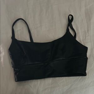 Carbon38 Sleek Black Crop Top